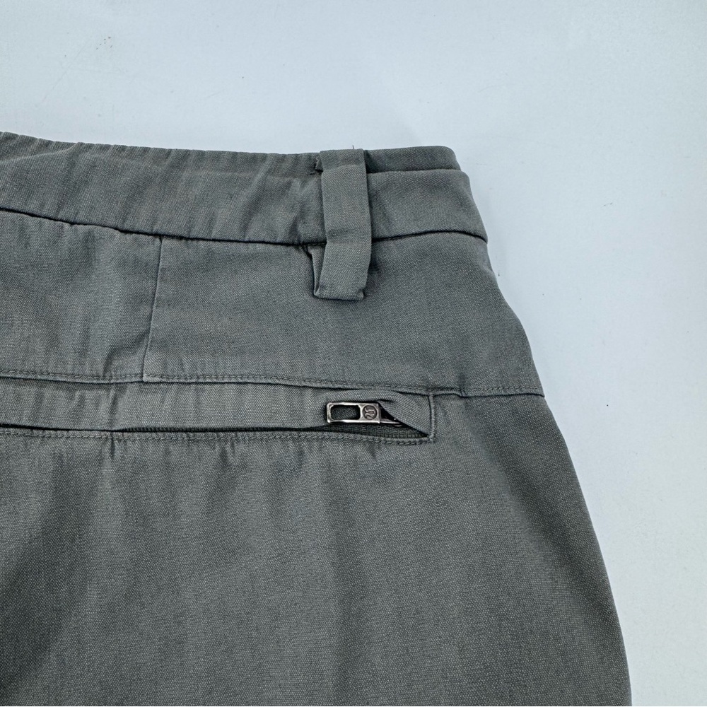 lululemon athletica Greenish/ Tan Flat‎ Front Shorts - Picture 6 of 8